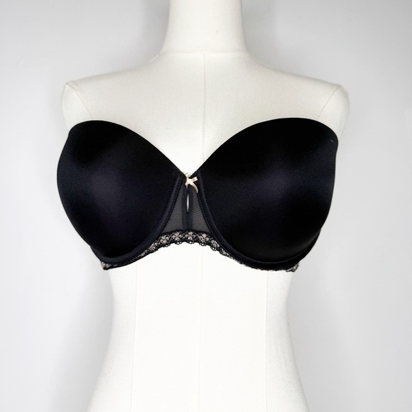 B.Tempt’d by Wacoal Faithfully Yours Strapless Bra – Black 36C - Picture 2 of 6